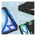 thumbnail image 4 of for iPad Air M3/M2 11" (2025/2024) Case with Bulit-in Kickstand, Screen Protector & Stylus Pen, Soft Silicone & Hard PC 2in1 Hybrid Rugged Spider Armor Protective Cover Kids Man, 4 of 8