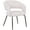 Beige Velvet, variant on LeisureMod Dining Chair Upholstered in Velvet with Open Curved Backrest and Powder-Coated Iron Legs for Modern Home, Kitchen, Offices Gavin Collection in Light Brown Velvet