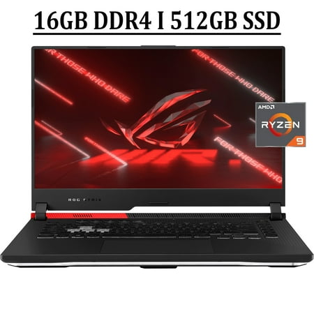 ASUS ROG Strix G15 Advantage Gaming Laptop 15.6" QHD IPS 165Hz Display AMD Octa-Core Ryzen 9 5980HX Processor 16GB DDR4 512GB SSD Radeon RX 6800M 12GB RGB Backlit Keyboard Dolby HDMI Win11 Black