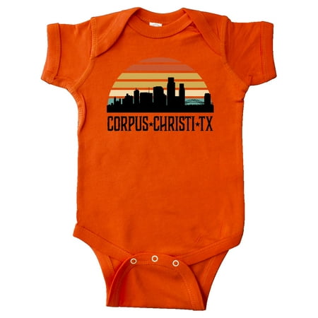 

Inktastic Corpus Christi Texas Skyline Retro Gift Baby Boy or Baby Girl Bodysuit