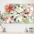 thumbnail image 2 of DesignArt Hibiscus Paradise Large Wall Clock, 2 of 2