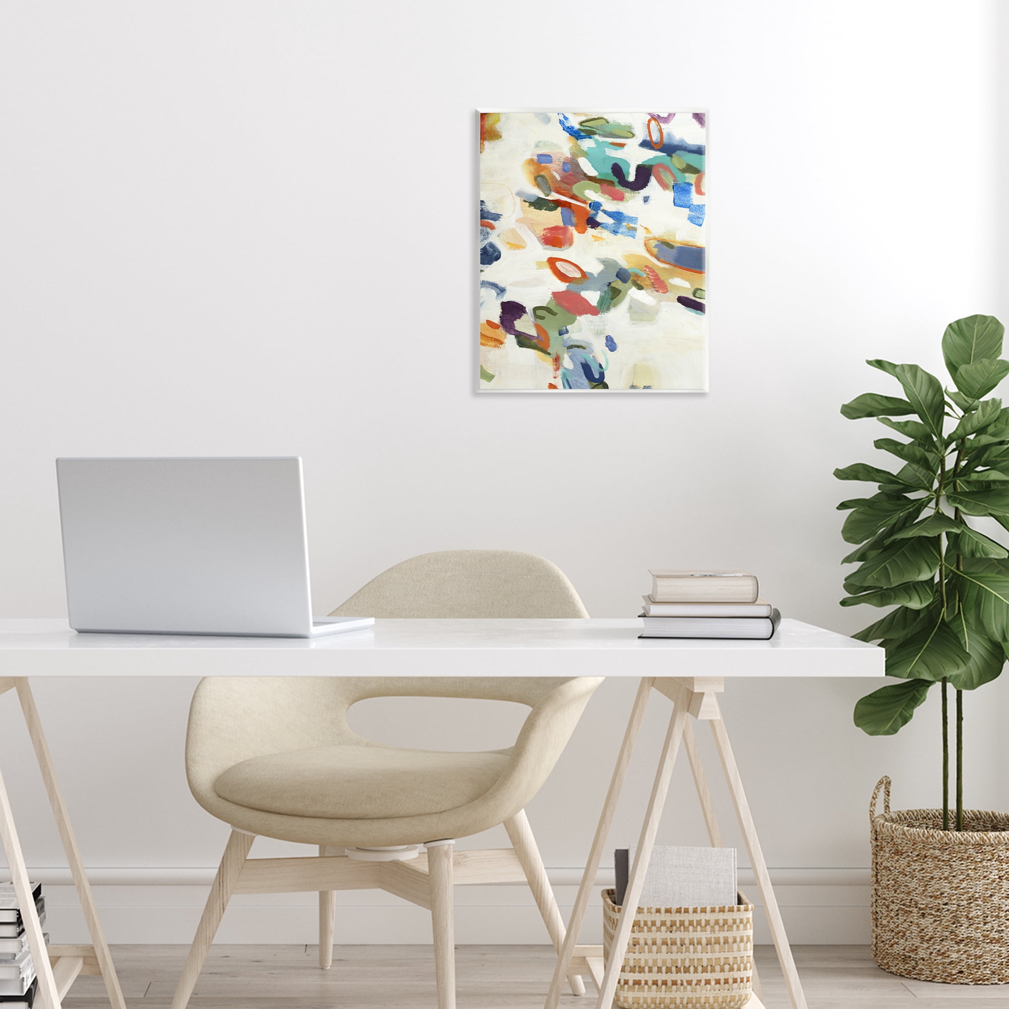 Stupell Industries Multihued Expressive Abstract Wall Plaque Art, design by Lisa Ridgers