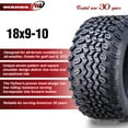 thumbnail image 2 of WANDA 18X9-10 Golf Cart ATV Tires 4 Ply 18X9x10 -Set 4 -14050, 2 of 7