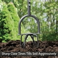 Hand Tiller Garden Claw Set, Garden Twist Tiller with Small Soil Tiller, Heavy Duty Manual