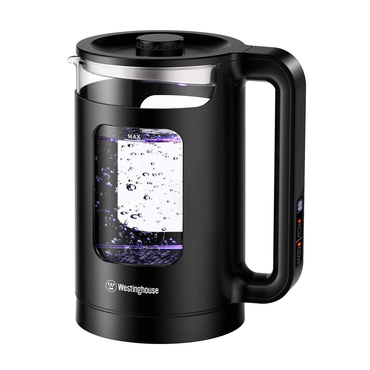 Westinghouse 1.5L Electric Digital Glass Kettle with Color Changing LED ...