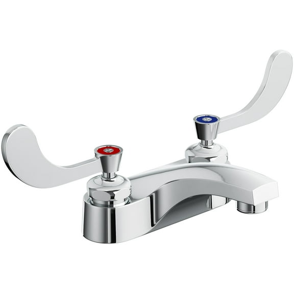 Proflo Pfx404 4" Centerset Two Handle Deck Mount Bathroom Sink Faucet - Chrome