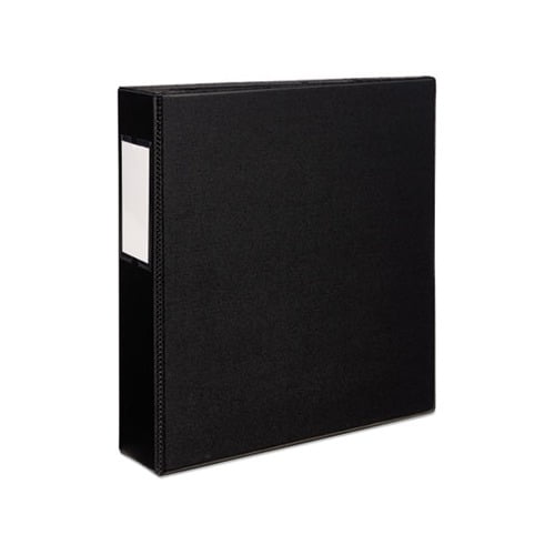 Durable Non-View Binder with DuraHinge and EZD Rings 3 Rings, 2" Capacity, 11 x 8.5, Black, 8502