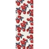 A. E. Nathan 23" x 8" Printed Crepe Red & White Fabric, 1 Each