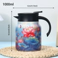 thumbnail image 3 of 2025 Floral Pattern Tea Thermos - Vintage Style Stainless Steel Teapot with Removable Infuser, Double-Wall Insulation for Hot/Cold Beverages, 34oz Capacity, 3 of 5
