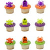 ON SALE 24 Haunted Assortment Halloween Cupcake Cake Ring Birthday Party Favor Toppers