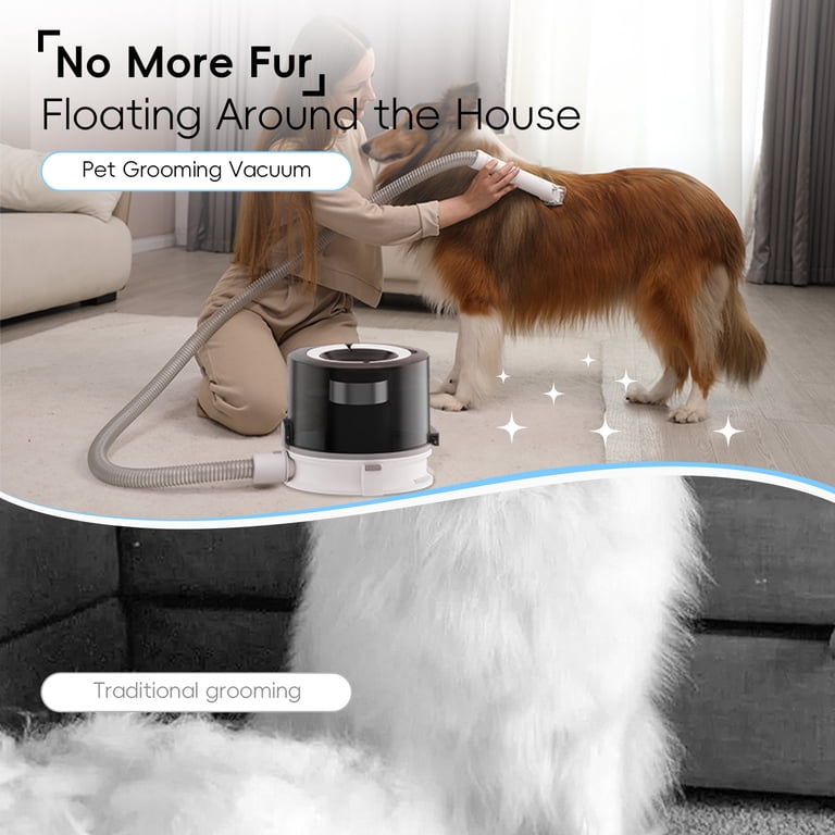 NICEBAY Pet Grooming Vacuum, 5-in-1 Dog Kit with Trimmer, 3L Cup photo 3