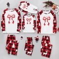 thumbnail image 2 of Kids Pajama Set,Plaid Printed Blouse Pants Family Matching,Pajamas for Family, 2 of 7