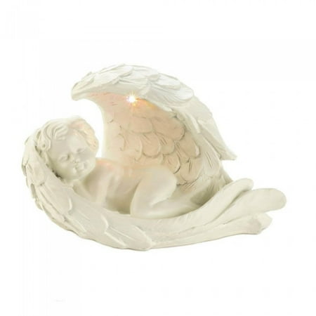 Cherub Base - SOLAR PEACEFUL CHERUB FIGURINE