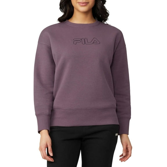 Women's FILA Classic Logo Crew Neck Sweatshirt | Ephemera | L