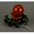 thumbnail image 4 of Lámpara de pulpo de resina de Bronce oso de fresa decoración de acento costero, 4 of 5