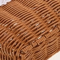 thumbnail image 2 of Wicker Handbag Woven Basket Purse for Women Top Handle Wedding Flower Girl Basket, 2 of 6