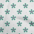 thumbnail image 1 of oneOone Cotton Poplin Sea Green Fabric Florals Diy Clothing Quilting Fabric Print Fabric By Yard 56 Inch Wide, 1 of 6