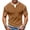 Coffee, variant on Men's Cotton Linen Shirt Short Sleeve Fashion Casual Pullover Summer Lightweight Beach Tee Shirts