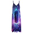 thumbnail image 4 of Abstract 3D Futuristic Geometric Plaid Sleeveless Dress Woman Fashion Long Dresses Women's Summer Suit Dress Summer 2025 Women, 4 of 7