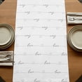 thumbnail image 5 of Table Runners 72 Inches Long Dress Scarves, Valentine's Day Farmhouse Kitchen Table Runner, Coffee Tablerunners, Red Love Polka Dots Lines Minimalist 14x72 Inch, 5 of 9