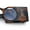 Tortoise - Blue, variant on Keyhole Bridge Rectangle Bar Shape Round Circle Lens Hipster Sunglasses All Black
