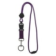 thumbnail image 1 of Shisuyan Porte-Badge d'Identité Robuste avec Anneau Porte-Clés en Métal Sangle de Cou Réglable Support de Téléphone pour Activité Extérieure Randonnée Escalade Sac à Dos Violet, 1 of 1