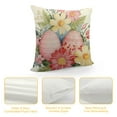thumbnail image 4 of COMIO  Happy Easter Pillow Covers, Striped Hello Spring Floral Bunny Rabbit Eggs Decorative Farmhouse Throw Pillowcases for Home Sofa Couch Decoration, 4 of 5