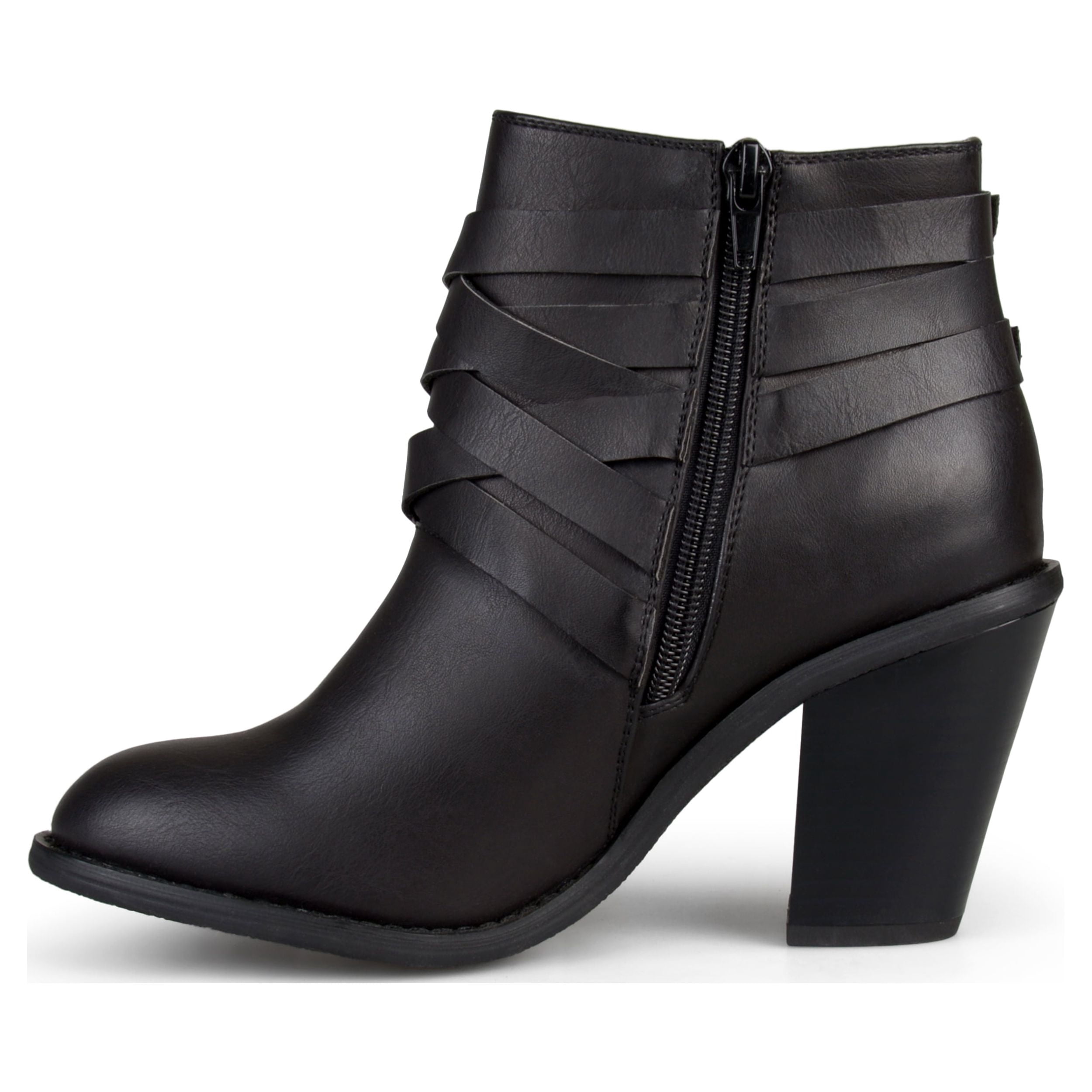 Women's Ankle Wide Width Multi Strap Boots