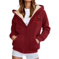 thumbnail image 1 of WILLBEST Sudadera de Mujer de Invierno Informal con Cremallera y Capucha Estampada Sudadera Suave y Cálida para Deportes Al Aire Libre Y Grande, 1 of 5