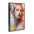 thumbnail image 4 of Stupell Industries Swirling Hair Portrait Novelty Painting Black Framed Art Print Wall Art, 20 x 30, 4 of 10