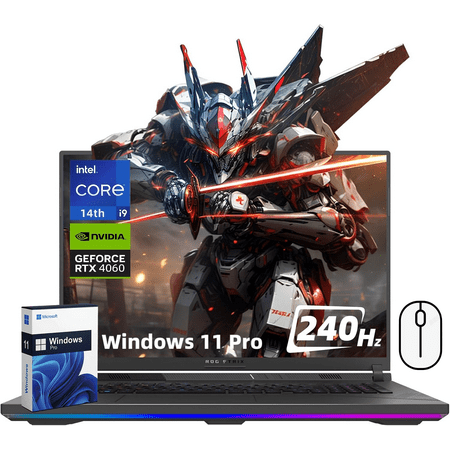 ASUS ROG Strix G18 18" Gaming Laptop, Intel i9-14900HX, GeForce RTX 4060, 64GB DDR5, 2TB SSD, RGB Backlit KB, Wi-Fi 6E, Windows 11 Pro