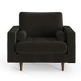 thumbnail image 4 of Pemberly Row Contemporary Performance Velvet Arm Chair in Smoke, 4 of 4