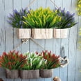 thumbnail image 4 of Clearance! Artificial Outdoor Flowers Lavender Greenery Plants with Flowers for Pot Decor for Window Garden Patio Hanging Planter Front Porch, 4 of 4
