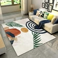 thumbnail image 1 of Modern Mid Century Area Rugs, Boho Arch Sun Geometric Indoor Area Rug, Vintage Washable Soft Fluffy Large Floor Carpet for Bedroom Living Room Office 4x6ft, 1 of 5