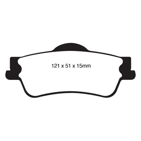 EBC Brakes Greenstuff 2000 Series Sport Brake Pad Set