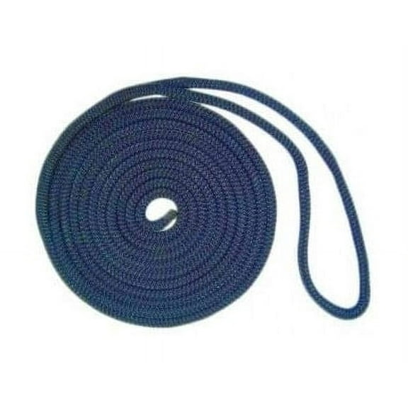 USR Rope Nylon Double Braided Dock Line 1/2" x 15' Navy Mooring Boat