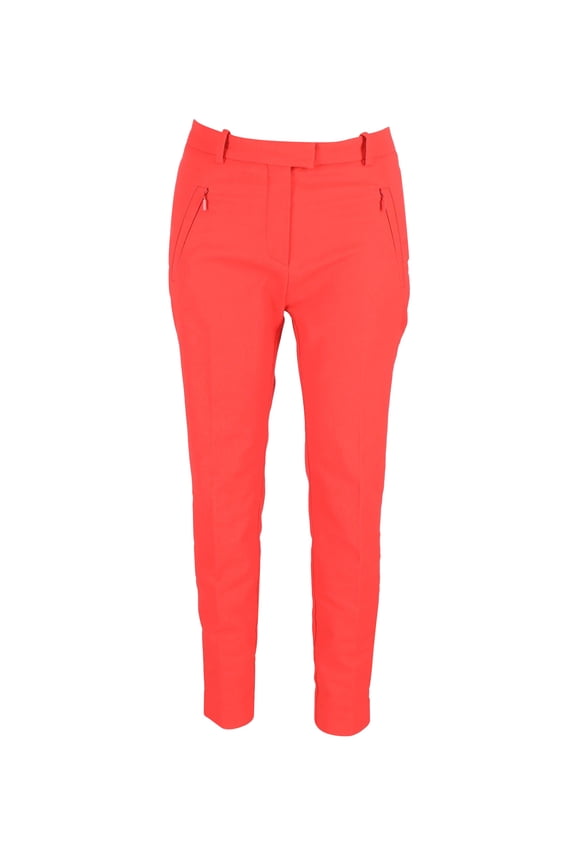 Pre-Owned Boss by Hugo Boss Slim-Fit Trousers in Orange Cotton