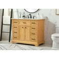thumbnail image 2 of 42 inch single bathroom vanity in natural wood, 2 of 8