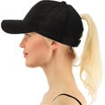 thumbnail image 3 of LAICAIW Ponytail Baseball Cap Messy High Bun Adjustable Mesh Trucker Sun Hat for Women, 3 of 6