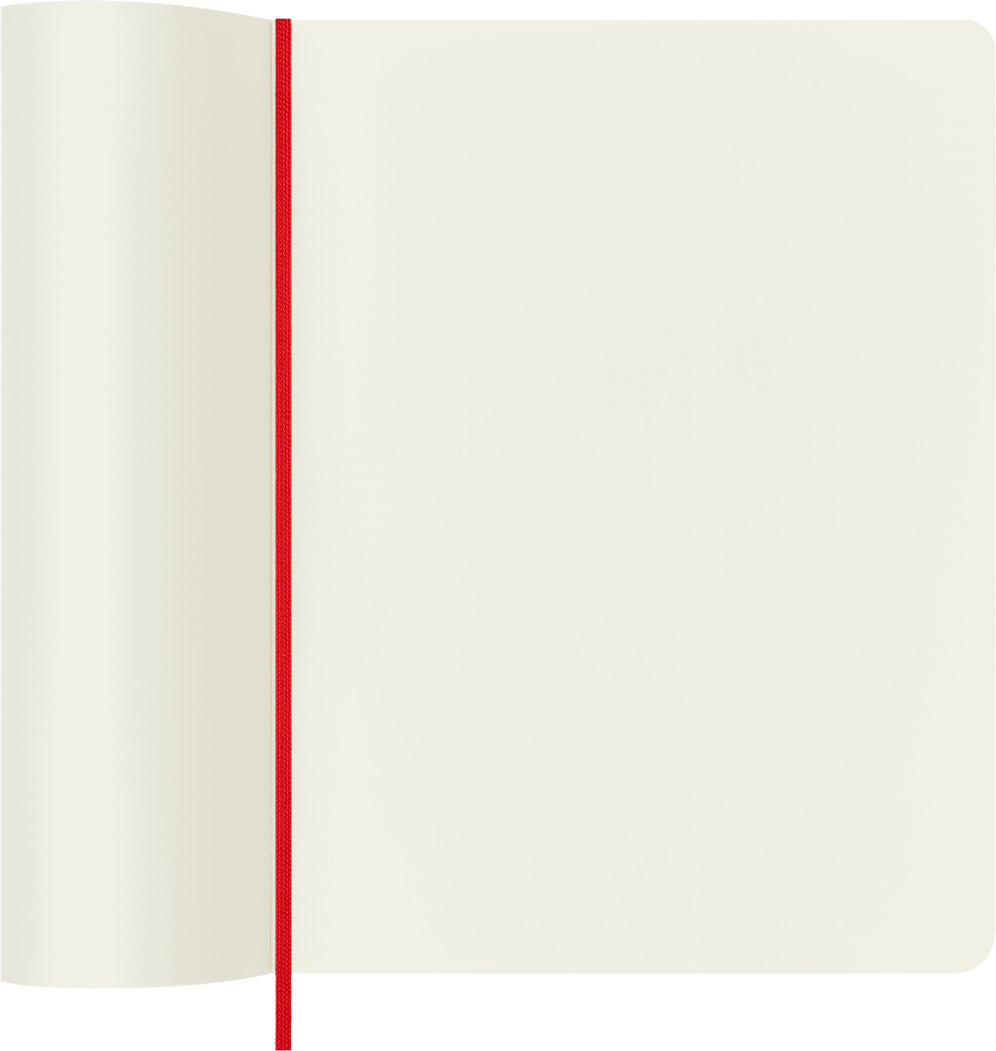 Moleskine Classic Notebook, Soft Cover, XL (7.5" x 9.75"), Plain, Scarlet Red