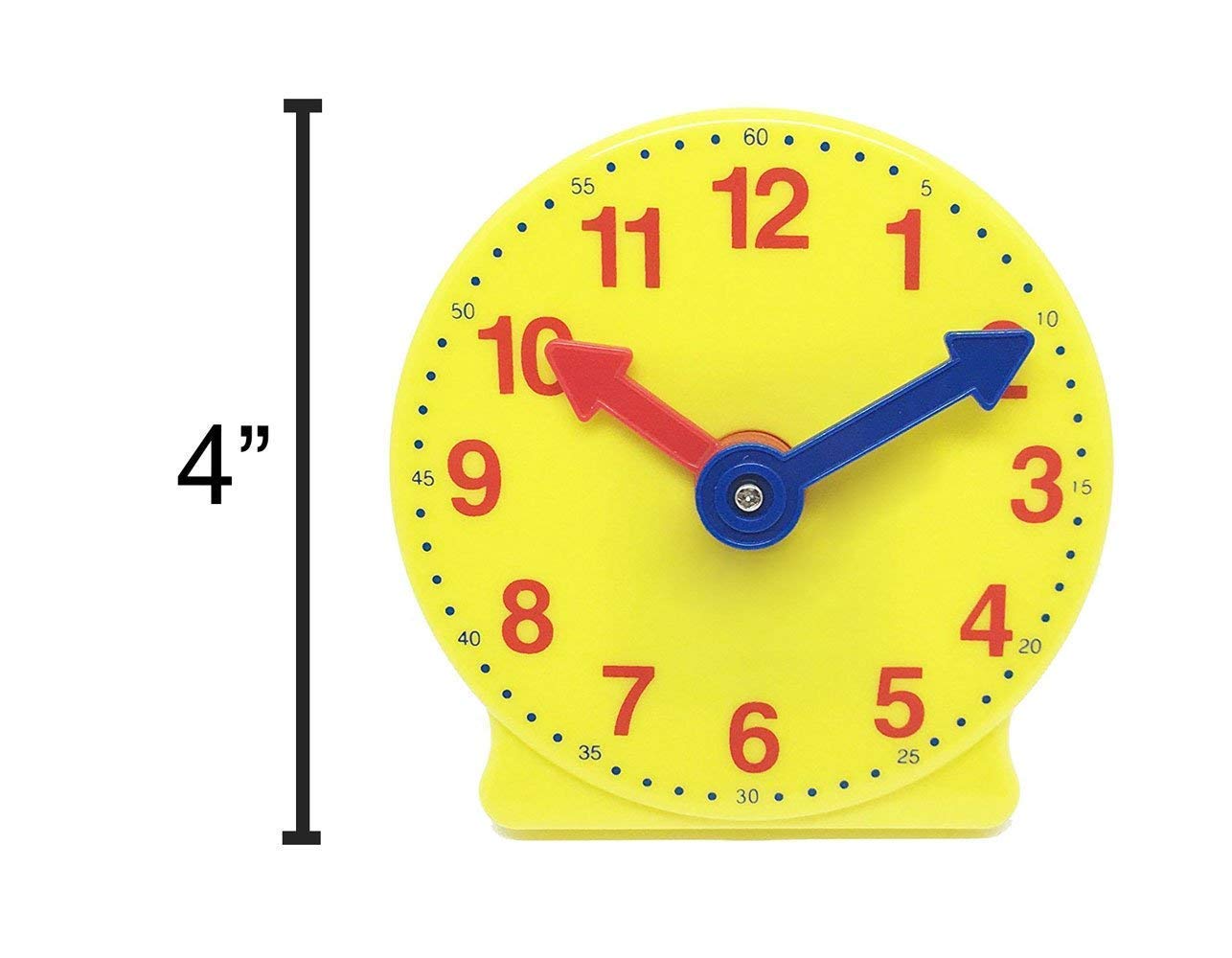 Mini Geared Clock, Learning Clock, Kids Clock Learning, Teaching Clock, Telling Time Teaching Clock, Lean to Tell Time, Clock for Kids Learning to Tell Time, Clocks for Classroom (Set of 1) - image 4 of 4