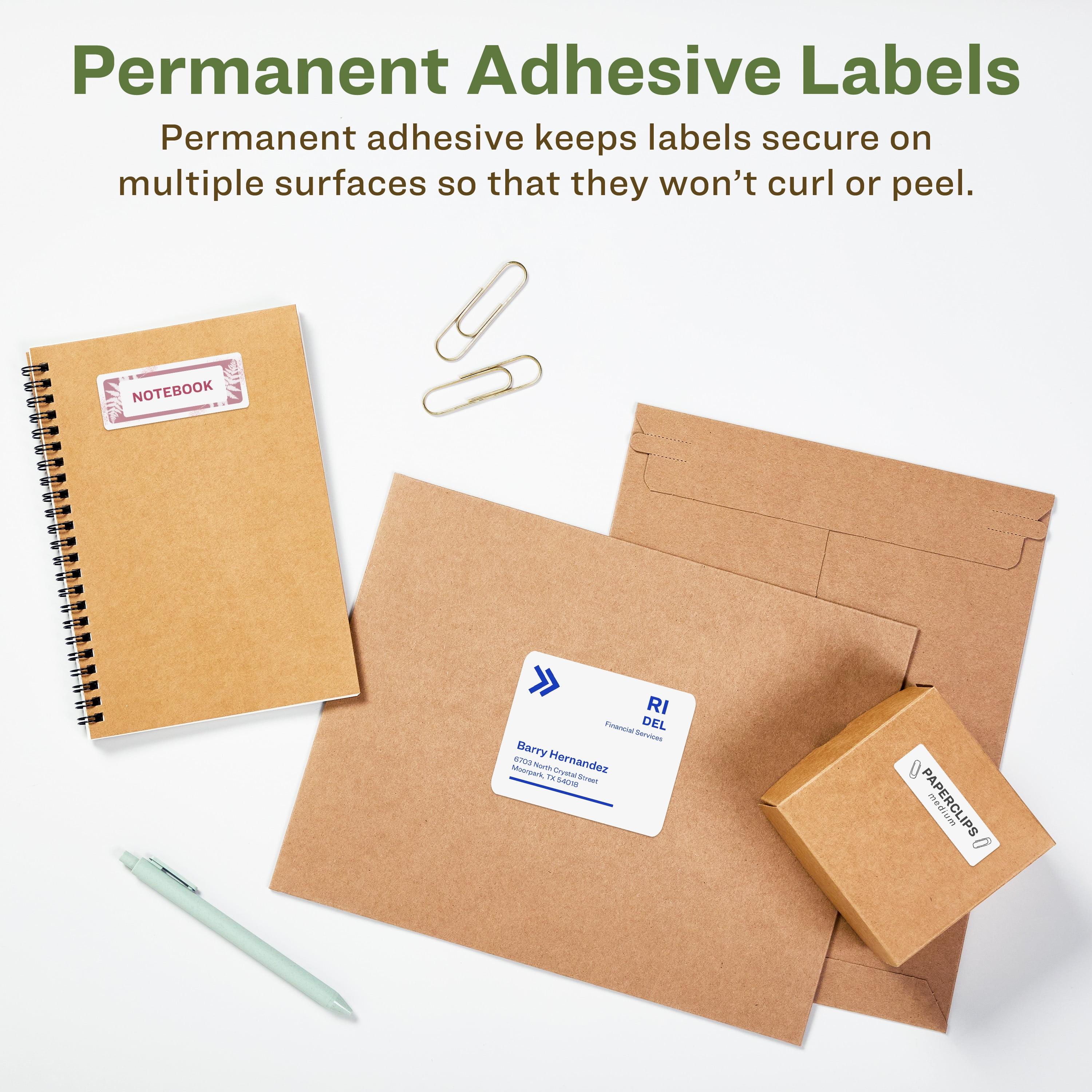 Avery EcoFriendly Address Labels, 1" x 2-5/8", 3,000ct (48460)