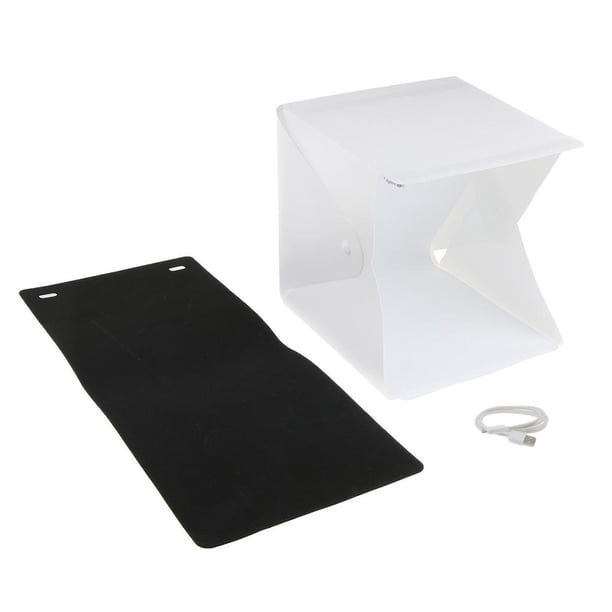 20 Cm 8 Pulgadas De Luz Habitación Fotográfica Estudio Fotográfico Iluminación Carpa Fondo Telón De Fondo Caja Con 2 Hileras -B Macarena Estudio fotográfico de habitación con luz LED