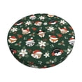 thumbnail image 2 of Round Bar Stool Seat Covers, Festive Forest Friends Elastic Round Chair Cover Stool Seat Slipcover Bar Stool Cushions Round Pad for 12-14 inch, 2 of 7