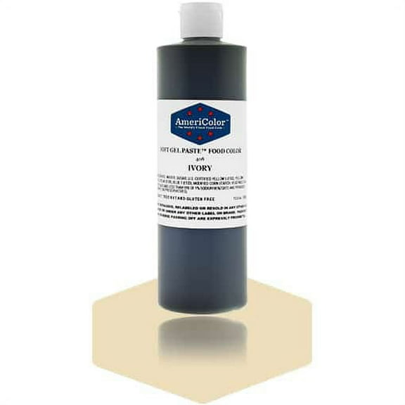 AmeriColor, Soft Gel Paste Food Color, Ivory 13.5 oz