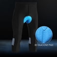 thumbnail image 4 of Pantalones de ciclismo Pantalones de compresión para hombre Leggings Medias Tejido que absorbe el su Meterk Pantalones de ciclismo, 4 of 7