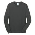 thumbnail image 6 of Mafoose Mens Long Sleeve Core Cotton T-Shirts Charcoal 4XL, 6 of 6