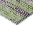 thumbnail image 3 of Addison Rugs Mayfield Premium Machine Washable Transitional Stripes Aloe Rectangle Rug, 1'8" X 2'6" Machine Washable Transitional Stripes Aloe Oversized Sherpa Throw Blanket, 3 of 6