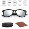 thumbnail image 4 of LotFancy Classic Horn Rimmed Sunglasses for Women Men, Retro Stylish Square Eyewear with Case, 4 of 9