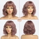 thumbnail image 5 of Peluca morada Vevor con flequillo pelo sintético media longitud 12 pulgadas, 5 of 5